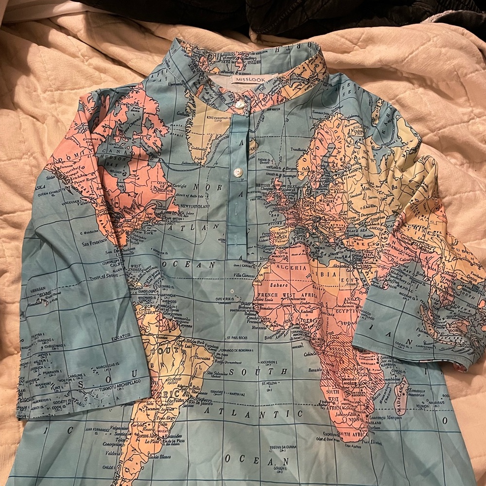 Globe button down shirt